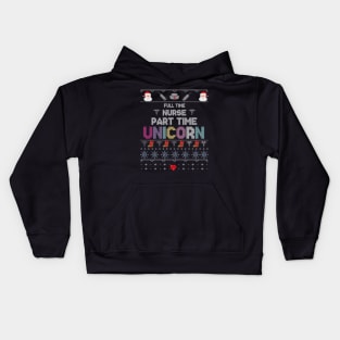 Full Time Nurse Part Time Unicorn Kids Hoodie